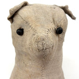 Well Loved, Very Sweet 19th Century Straw Stuffed Hand-sewn Cat