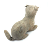 Well Loved, Very Sweet 19th Century Straw Stuffed Hand-sewn Cat