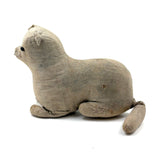 Well Loved, Very Sweet 19th Century Straw Stuffed Hand-sewn Cat