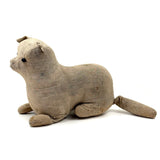 Well Loved, Very Sweet 19th Century Straw Stuffed Hand-sewn Cat