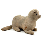 Well Loved, Very Sweet 19th Century Straw Stuffed Hand-sewn Cat