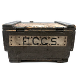 William Fogg's Character-full Antique EGGS Shipping Crate, Bethlehem, NH