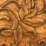 Sweet Folk Art Relief Carving of Bird on Flowering Branch