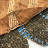 Most Wonderful 19th C. Miniature Penny Rug/Candle Mat with Hearts Everywhere