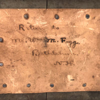 William Fogg's Character-full Antique EGGS Shipping Crate, Bethlehem, NH
