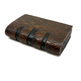 SOLD Great Old Carved Folk Art Book Shaped Box with Passive Snake Inside!