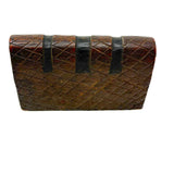 SOLD Great Old Carved Folk Art Book Shaped Box with Passive Snake Inside!