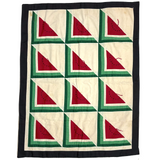 Super Graphic and Smart Flour Sack Watermelon Pattern Small Quilt