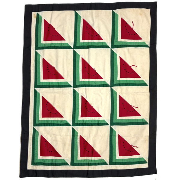 Super Graphic and Smart Flour Sack Watermelon Pattern Small Quilt