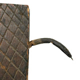 SOLD Great Old Carved Folk Art Book Shaped Box with Passive Snake Inside!
