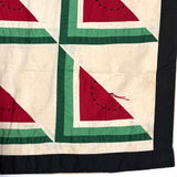 Super Graphic and Smart Flour Sack Watermelon Pattern Small Quilt