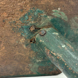 Ultra Solid 19th Century Eight Sided Stool in Original Green Paint