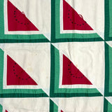 Super Graphic and Smart Flour Sack Watermelon Pattern Small Quilt