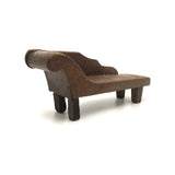 Charming Folk Art Dollhouse Chaise Lounge, “Christmas 1917”