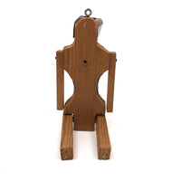 Curious Vintage Jig Figure with No Feet But Tin Armor! (Chair Included)