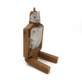 Curious Vintage Jig Figure with No Feet But Tin Armor! (Chair Included)