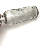 Empire State Mineral Waters, Late 19th C. Glass Bottle Impressed with Albany Capital Building