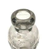 Empire State Mineral Waters, Late 19th C. Glass Bottle Impressed with Albany Capital Building