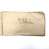 Charming 19th C. Japanese School Child's Semamori Embroidery Practice Booklet