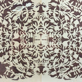 Intricate 19th Century Scherenschnitte Paper Cut with Birds and Flowers and Handwriting