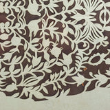 Intricate 19th Century Scherenschnitte Paper Cut with Birds and Flowers and Handwriting