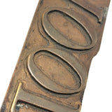 MOODY('S)! Early 20th Century Moody's Magazine Brass Logo Printing Plate