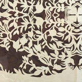 Intricate 19th Century Scherenschnitte Paper Cut with Birds and Flowers and Handwriting