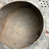 Gorgeous Large Antique French Minnow (Bait) Bucket with Wire Latch Lid and Best Original Paint
