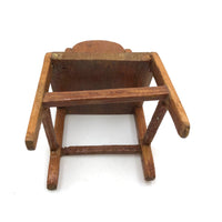 Curious Vintage Jig Figure with No Feet But Tin Armor! (Chair Included)