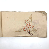 Charming 19th C. Japanese School Child's Semamori Embroidery Practice Booklet