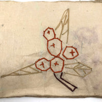 Charming 19th C. Japanese School Child's Semamori Embroidery Practice Booklet