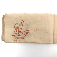 Charming 19th C. Japanese School Child's Semamori Embroidery Practice Booklet