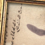 Intricate 19th Century Scherenschnitte Paper Cut with Birds and Flowers and Handwriting