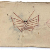 Charming 19th C. Japanese School Child's Semamori Embroidery Practice Booklet