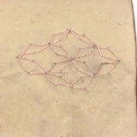 Charming 19th C. Japanese School Child's Semamori Embroidery Practice Booklet