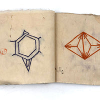 Charming 19th C. Japanese School Child's Semamori Embroidery Practice Booklet