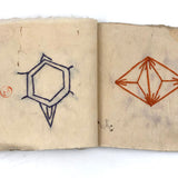 Charming 19th C. Japanese School Child's Semamori Embroidery Practice Booklet
