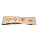 Charming 19th C. Japanese School Child's Semamori Embroidery Practice Booklet