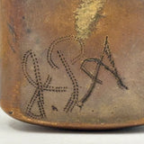DOT, 1945 Brass Trench Art (Removable) Dorcel Lighter, Monogrammed JPA on Reverse