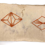 Charming 19th C. Japanese School Child's Semamori Embroidery Practice Booklet