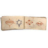 Charming 19th C. Japanese School Child's Semamori Embroidery Practice Booklet