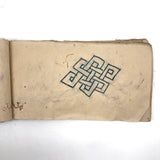 Charming 19th C. Japanese School Child's Semamori Embroidery Practice Booklet