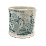 The Little Plunderer, Early 19th C. Staffordshire Child's Mug