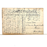 Semeuse with Flowers, Vines and Dragonfly, Amazing 1915 French Stamp Collage Post Card