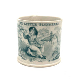 The Little Plunderer, Early 19th C. Staffordshire Child's Mug
