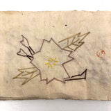 Charming 19th C. Japanese School Child's Semamori Embroidery Practice Booklet