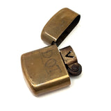 DOT, 1945 Brass Trench Art (Removable) Dorcel Lighter, Monogrammed JPA on Reverse