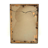 Waterfall Through Painterly Green, Just Right c. 1940s Watercolor in Period Frame