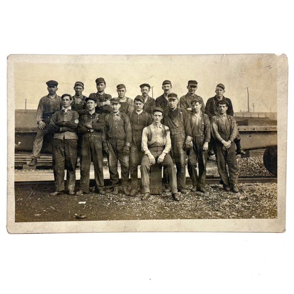 Railroad Workers, Beautiful Antique RPPC