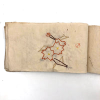 Charming 19th C. Japanese School Child's Semamori Embroidery Practice Booklet